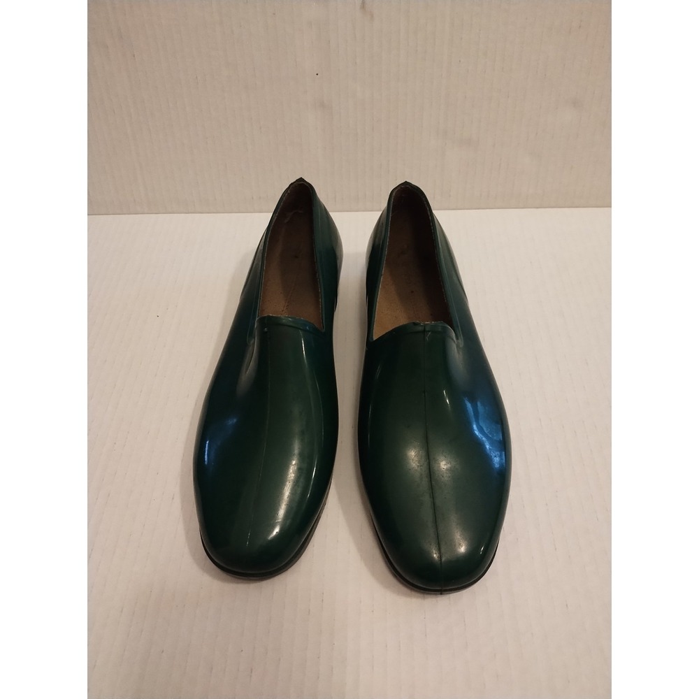 Sara Z Lienne wm green rubber bottom water resistant rain boots‎ US 5